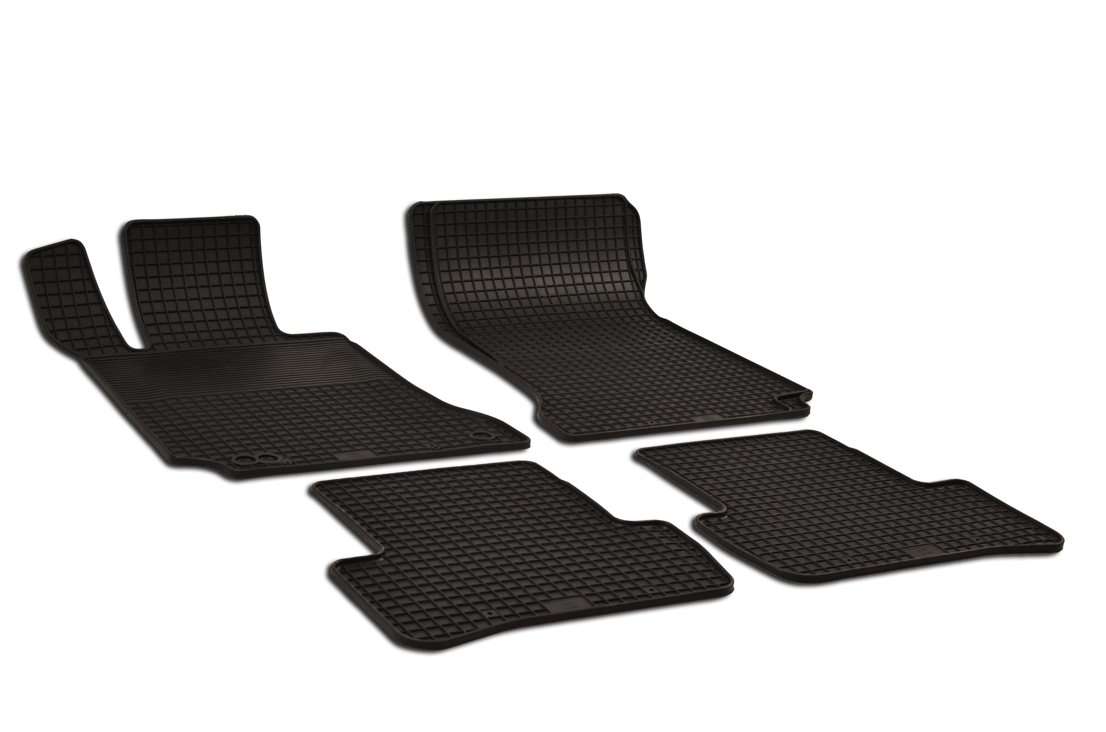 Mercedes Floor Mat Set (4 Pieces) (All-Weather - Black - Rubber) - Front and Rear Q6680665 - eEuro Preferred 212994